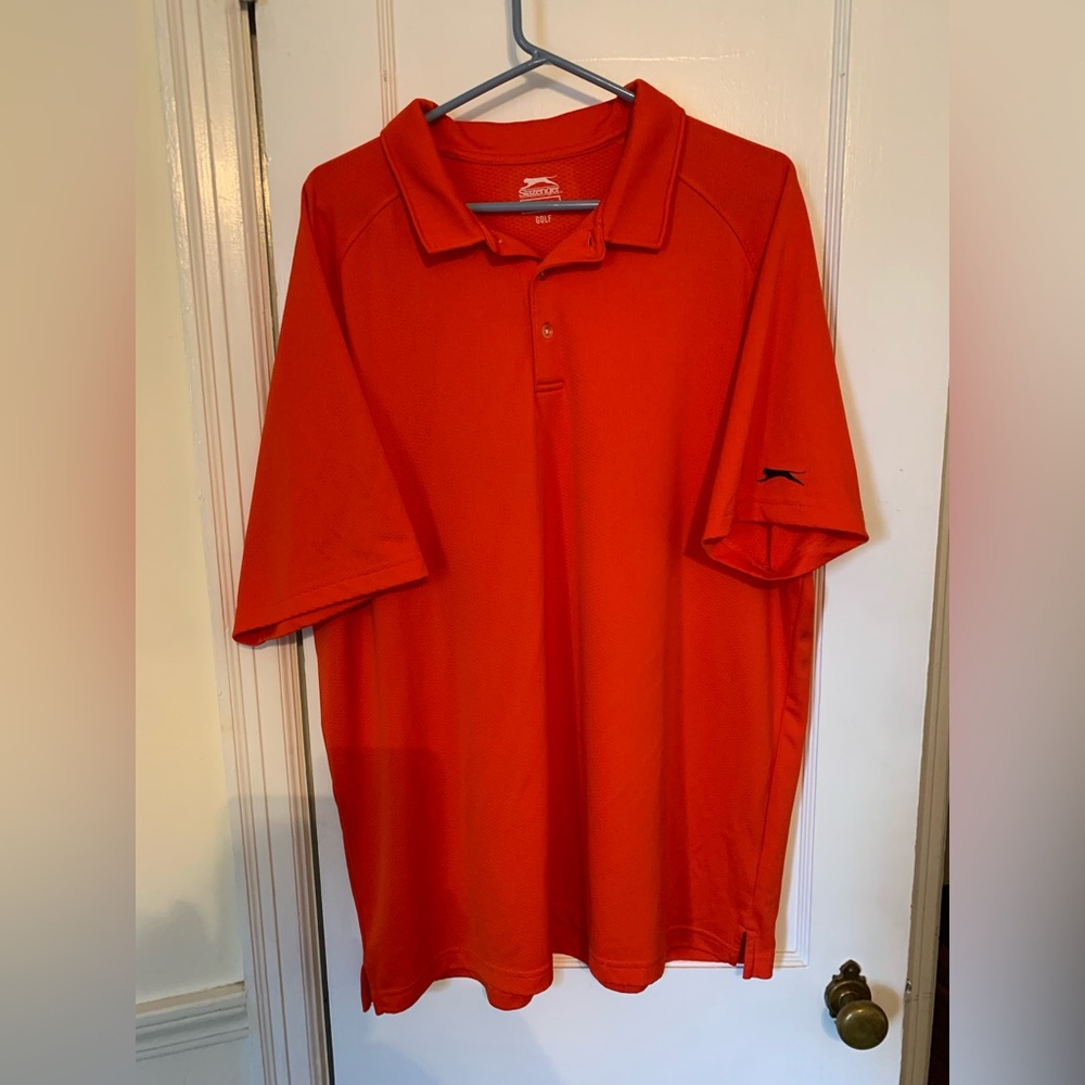 Slazenger Bold Red/orange Golf Polo XXL.